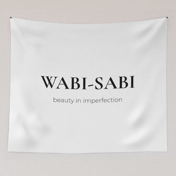 Item preview, Wabi Sabi Japanese Philosophy Minimalist Typography Design designed and sold by Mono Studio.