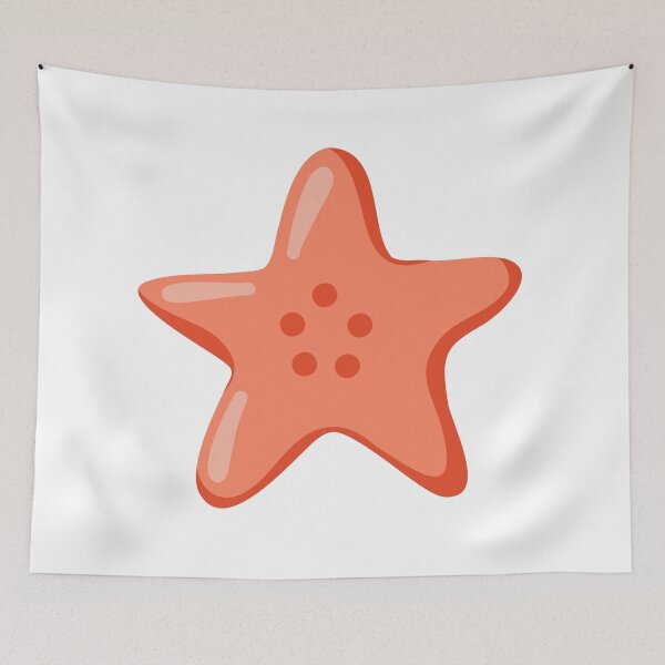 Item preview, Cute Coral Starfish Illustration designed and sold by EvLip-Artist.