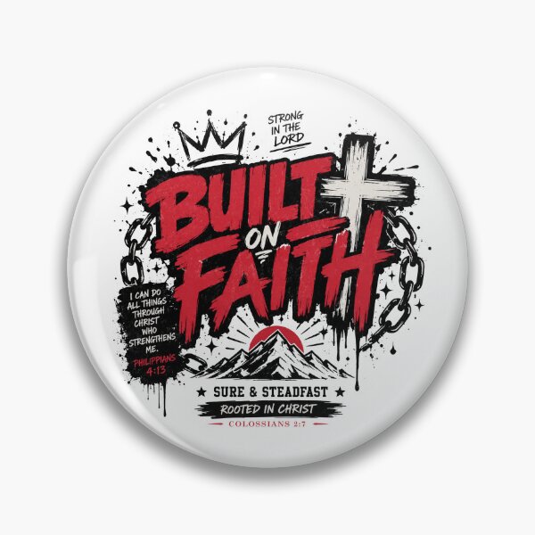 Item preview, CBuilt on Faith Christian – Philippians 4:13 Bible Verse T-Shirt designed and sold by HB Shirts.