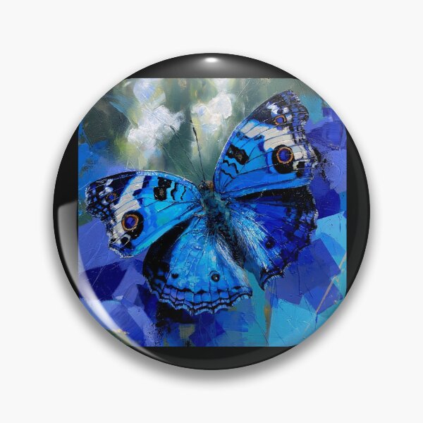 Item preview, Blue Pansy Butterfly (Junonia orithya): Nature's Living Sapphire  designed and sold by Helios Be. Lavsh.