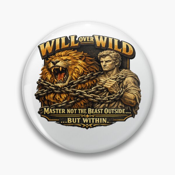 Item preview, Will Over Wild Stoic Lion Discipline designed and sold by Dresut.