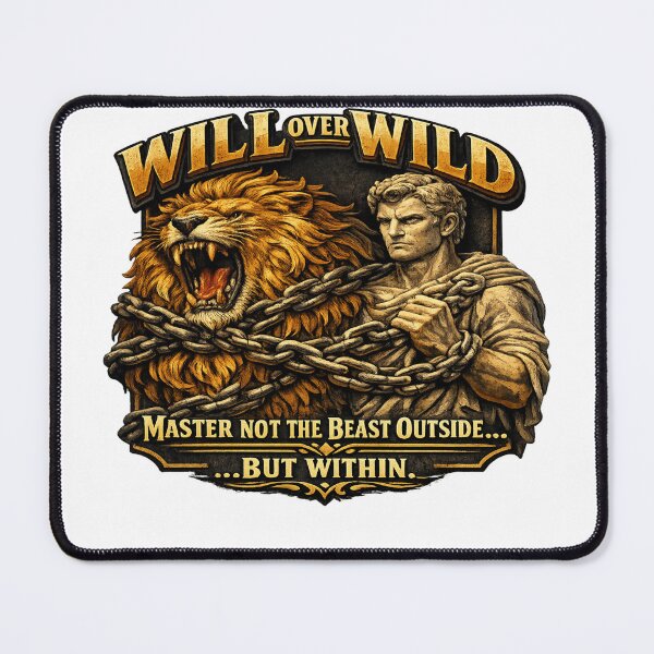 Item preview, Will Over Wild Stoic Lion Discipline designed and sold by Dresut.