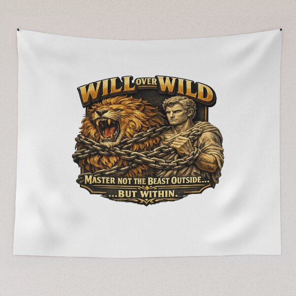 Item preview, Will Over Wild Stoic Lion Discipline designed and sold by Dresut.
