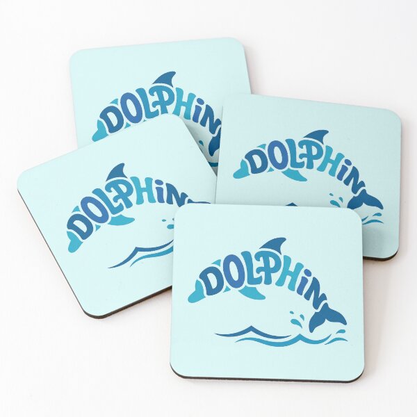 Item preview, Dolphin – Groovy Coastal Word Design designed and sold by Sea Gem.