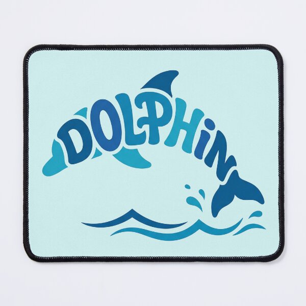 Item preview, Dolphin – Groovy Coastal Word Design designed and sold by Sea Gem.