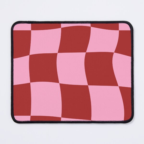 Item preview, Pink and Red Wavy Checkerboard Pattern designed and sold by Theselinara.