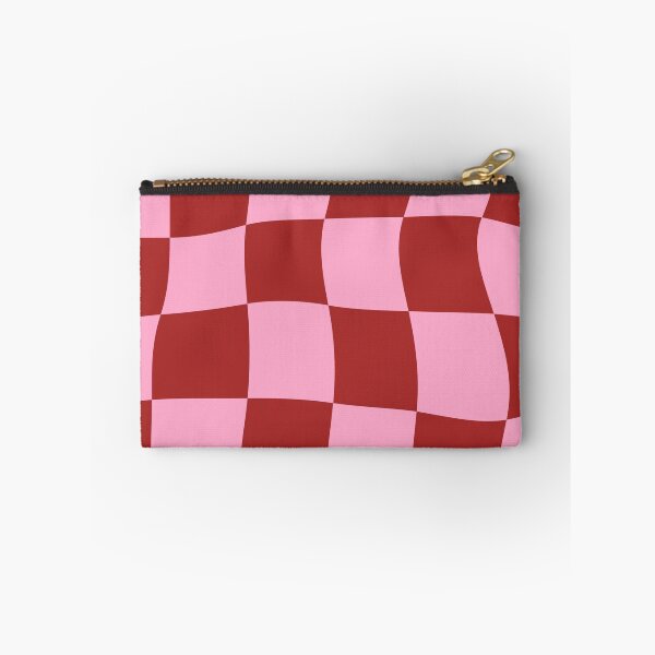 Item preview, Pink and Red Wavy Checkerboard Pattern designed and sold by Theselinara.