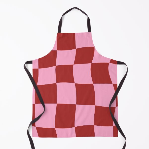Item preview, Pink and Red Wavy Checkerboard Pattern designed and sold by Theselinara.