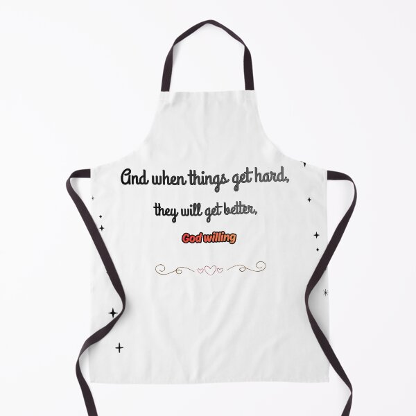 Item preview, "And When Things Get Hard, God Willing" designed and sold by KaluxC.