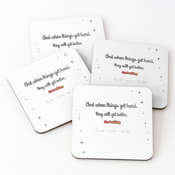 Item preview, "And When Things Get Hard, God Willing" designed and sold by KaluxC.