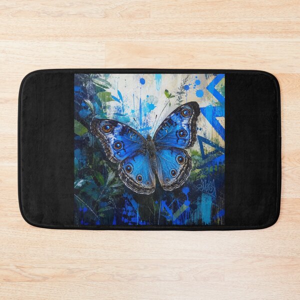 Item preview, Blue Pansy Butterfly (Junonia orithya): Nature's Living Sapphire #7 designed and sold by Helios Be. Lavsh.