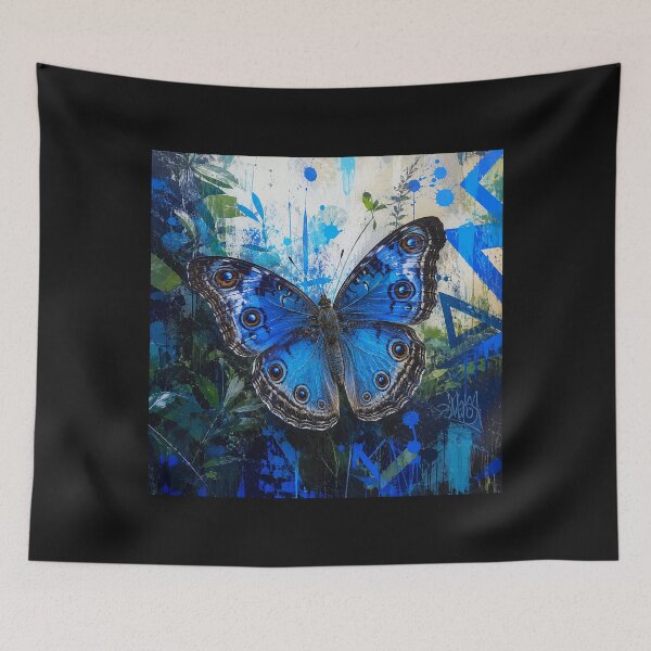 Item preview, Blue Pansy Butterfly (Junonia orithya): Nature's Living Sapphire #7 designed and sold by Helios Be. Lavsh.