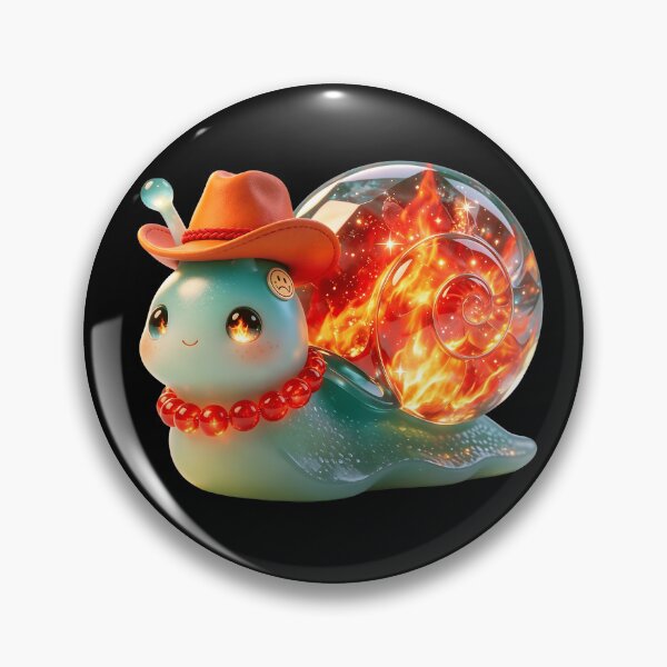 Item preview, Emerald Snail - The Fiery Cowboy Flame Brother Edition designed and sold by ABYSSLAB.