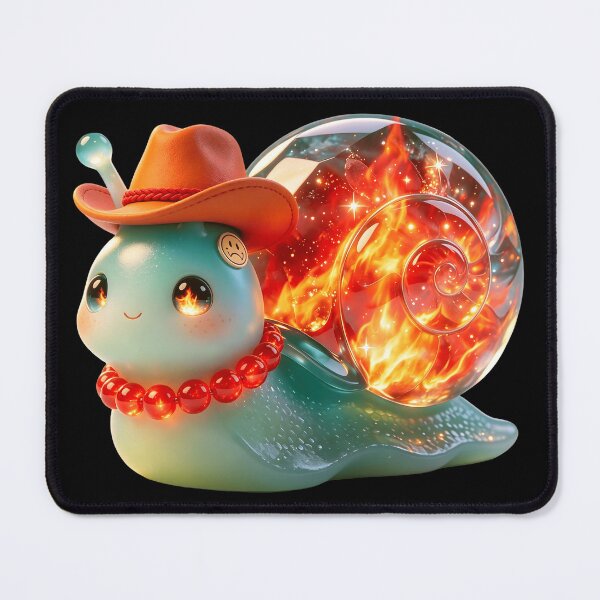Item preview, Emerald Snail - The Fiery Cowboy Flame Brother Edition designed and sold by ABYSSLAB.