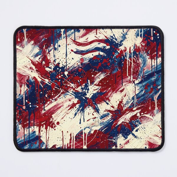 Item preview, Stars and Stripes Abstract Splatter designed and sold by LibertyForge-Co.