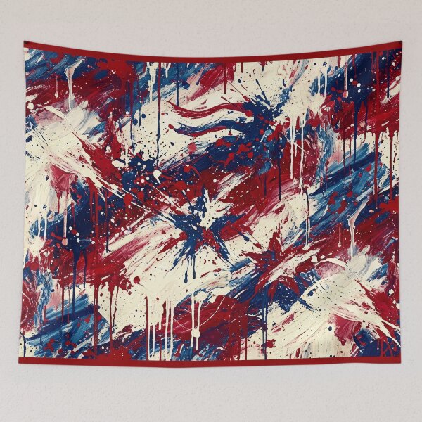 Item preview, Stars and Stripes Abstract Splatter designed and sold by LibertyForge-Co.