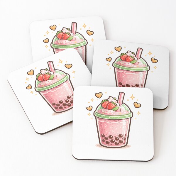 Item preview, Strawberry Bubble Tea designed and sold by Wild Horizon Studio.