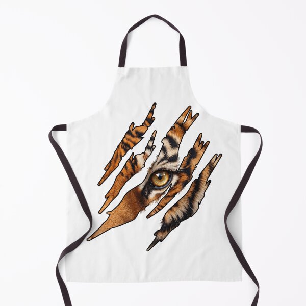 Item preview, Fierce Tiger Eye Peeking Through Torn Claw Marks designed and sold by Shopeon Designs.