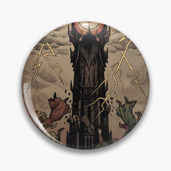 Item preview, Lord of the Rings The Tower Tarot Card Art designed and sold by Senpaiwaves.