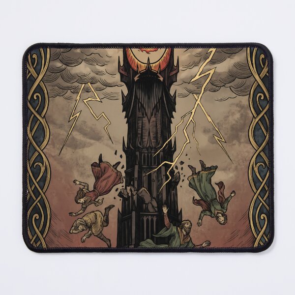 Item preview, Lord of the Rings The Tower Tarot Card Art designed and sold by Senpaiwaves.