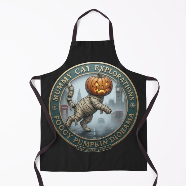 Item preview, Cute Halloween Mummy Cat in London Vintage designed and sold by Log77.
