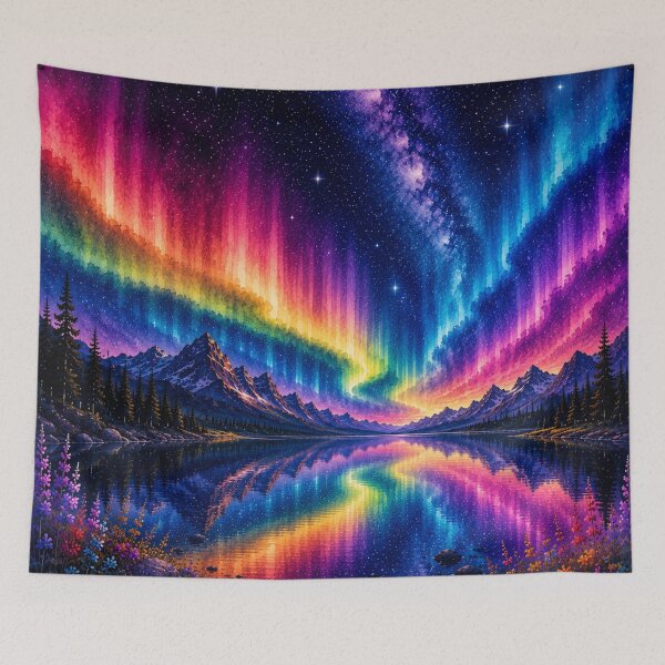 Item preview, Aurora of Belonging | LGBTQ+ Pride Northern Lights Landscape designed and sold by Mo & Ko Design.