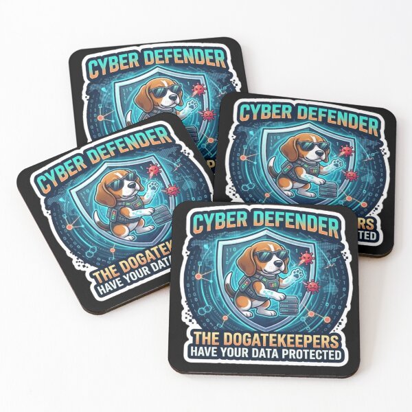 Item preview, Funny Cybersecurity Dog Hacker - Weak Password Meme Sticker . designed and sold by  BreedCraft Studio.