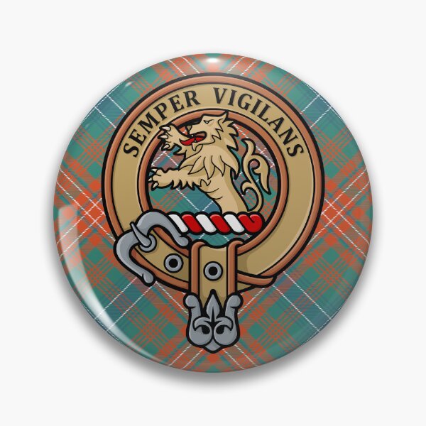 Item preview, Clan Wilson Crest over Ancient Tartan designed and sold by sifis.
