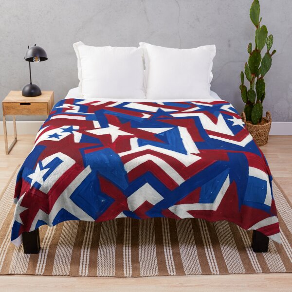 Item preview, Stars and Stripes Tempura Painting designed and sold by LibertyForge-Co.