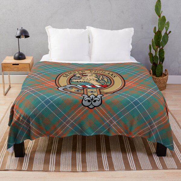 Item preview, Clan Wilson Crest over Ancient Tartan designed and sold by sifis.