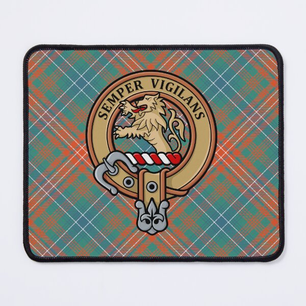 Item preview, Clan Wilson Crest over Ancient Tartan designed and sold by sifis.