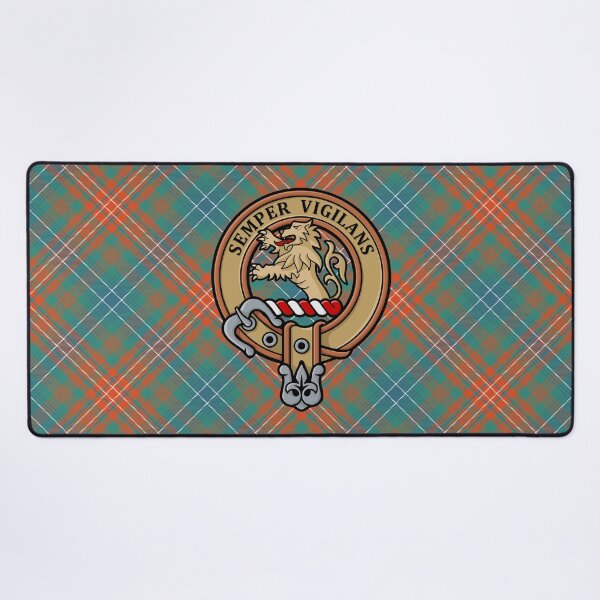 Item preview, Clan Wilson Crest over Ancient Tartan designed and sold by sifis.