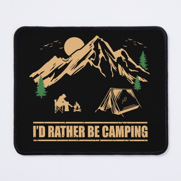 Item preview, I'd Rather Be Camping - Camp Humor - Funny Camper Quote designed and sold by Alexaltay.