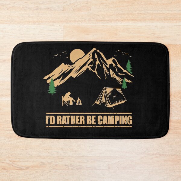 Item preview, I'd Rather Be Camping - Camp Humor - Funny Camper Quote designed and sold by Alexaltay.