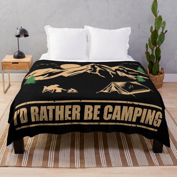 Item preview, I'd Rather Be Camping - Camp Humor - Funny Camper Quote designed and sold by Alexaltay.