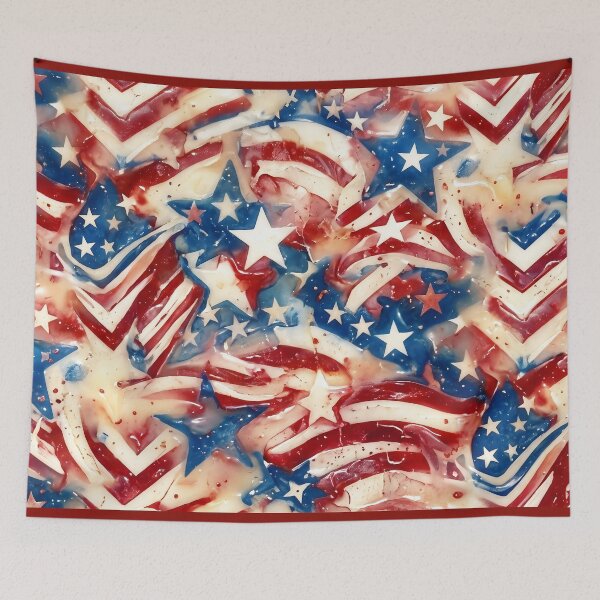 Item preview, Stars and Stripes Wax Drip designed and sold by LibertyForge-Co.