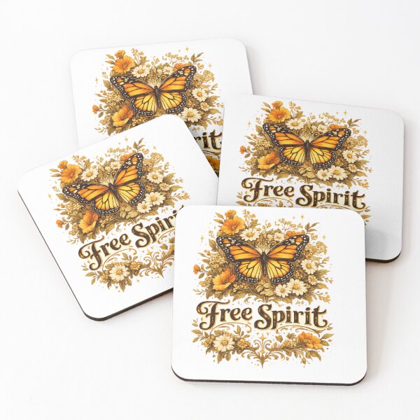 Item preview, Free Spirit Monarch Butterfly Wildflower Boho Design designed and sold by Sharlo Shop.