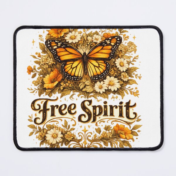 Item preview, Free Spirit Monarch Butterfly Wildflower Boho Design designed and sold by Sharlo Shop.