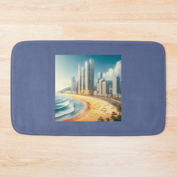 Item preview, Busan Korea Coastal Landmark  Label Text  HAEUNDAE KOREA ??   designed and sold by PaintMeWorld.