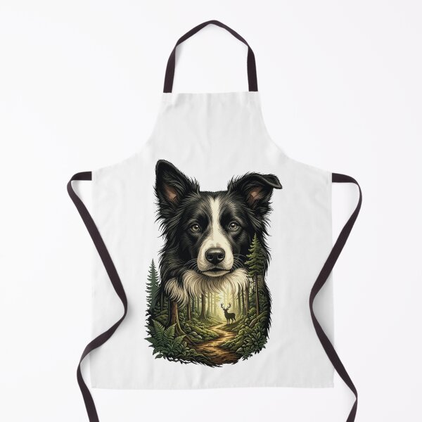 Item preview, Border Collie Forest Spirit – Premium Nature-Inspired T-Shirt designed and sold by 88 Design.