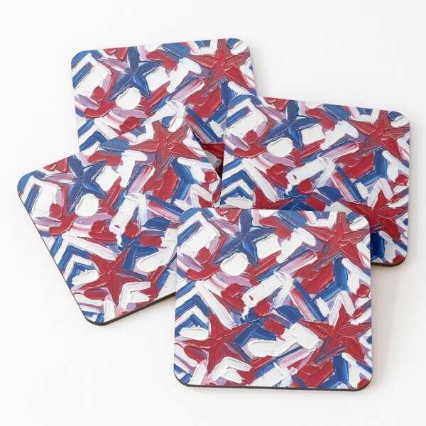 Item preview, Stars and Stripes Paint Impasto designed and sold by LibertyForge-Co.