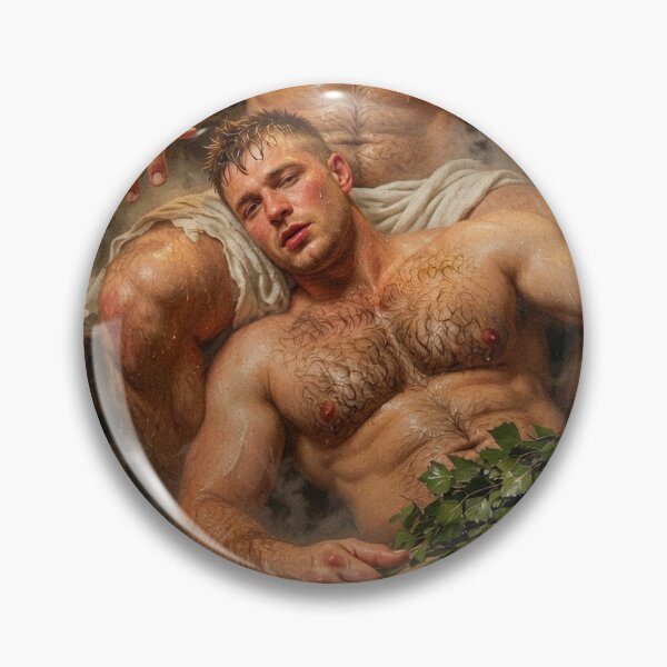 Item preview, Steamy Sauna Muscle Men designed and sold by ZhivanCrimson.