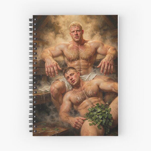 Item preview, Steamy Sauna Muscle Men designed and sold by ZhivanCrimson.