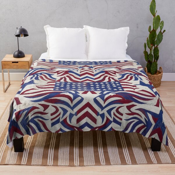 Item preview, Stars and Stripes Chipped Wall Mural designed and sold by LibertyForge-Co.