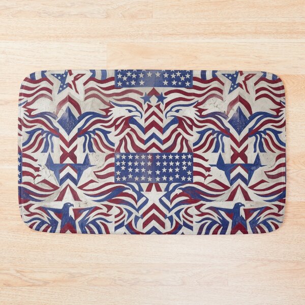 Item preview, Stars and Stripes Chipped Wall Mural designed and sold by LibertyForge-Co.