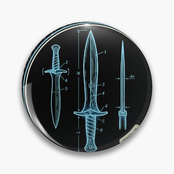 Item preview, Lord of the Rings Elven Blades Emblem Art designed and sold by Senpaiwaves.