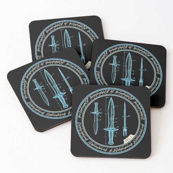 Item preview, Lord of the Rings Elven Blades Emblem Art designed and sold by Senpaiwaves.