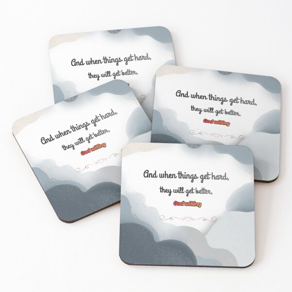 Item preview, "And When Things Get Hard, God Willing" designed and sold by KaluxC.