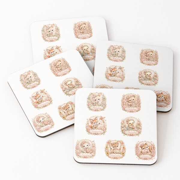 Item preview, Coquette Days of the Week Animals Collection | Cute Woodland Weekday Characters | Pastel Cottagecore Calendar Art designed and sold by looplandger.