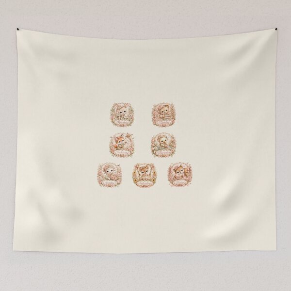 Item preview, Coquette Days of the Week Animals Collection | Cute Woodland Weekday Characters | Pastel Cottagecore Calendar Art designed and sold by looplandger.